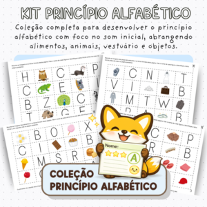 Princípio Alfabético - Descubra o Som Inicial – COLEÇÃO COMPLETA