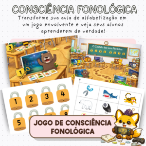 Jogo Pedagógico - Consciência Fonológica - O Castelo dos Sons Perdidos
